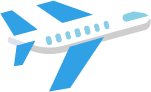 Avión para un traslado al aeropuerto.